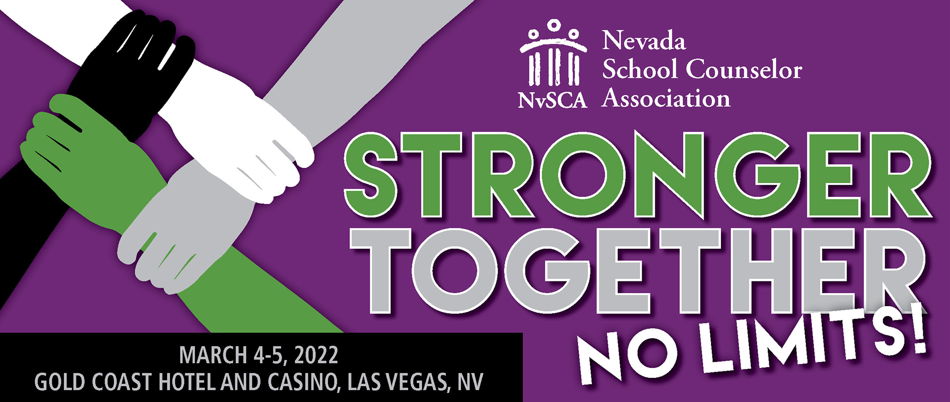 Nevada School Counselor Association Conference March 4-5, 2022 header