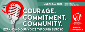 Washington School Counselor Association (WSCA) March 2-4, 2022 header