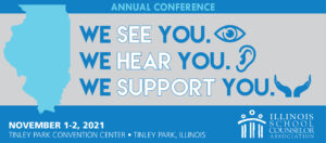 Illinois School Counselor Association Conference November 1-2, 2021 header