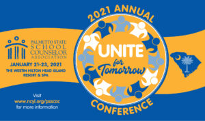 Palmetto State School Counselor Association Conference January 21-23, 2021 header