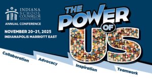 2025 Indiana School Counselors Conference poster