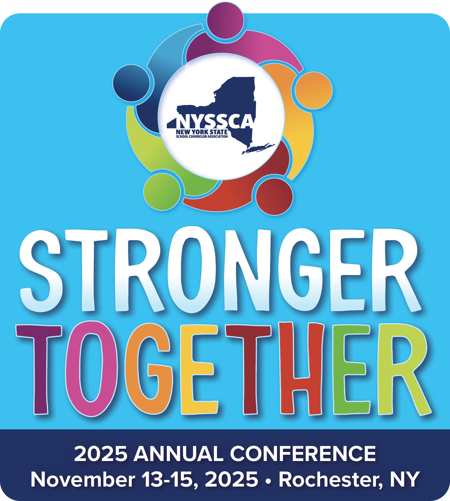 NYSSCA Conference 2025 stronger together logo