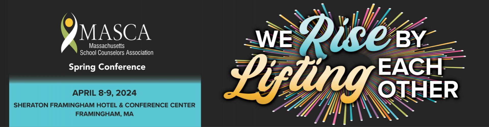 Massachusetts School Counselor Association Conference April 8-9, 2024, header